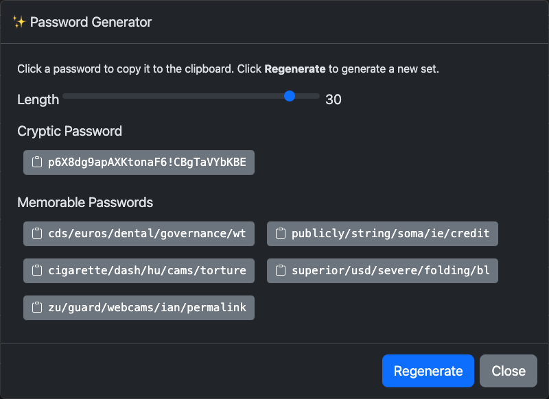 standalone password generator